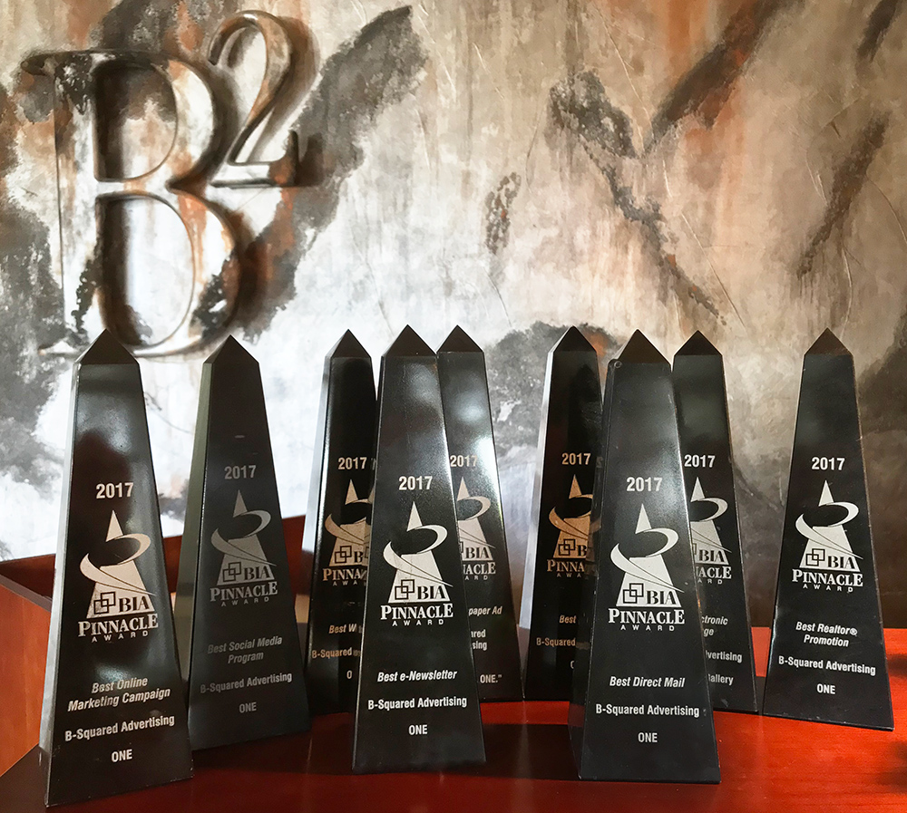 B-Squared Advertising Earns Nine Pinnacle Awards