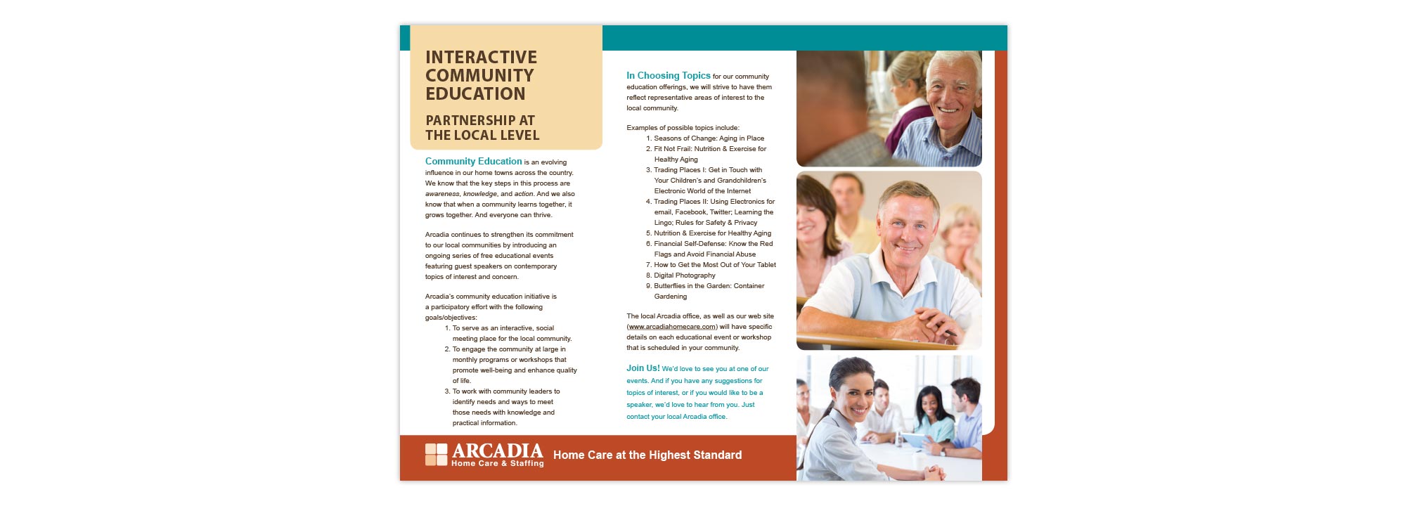 Arcadia Home Care & Staffing Brochure