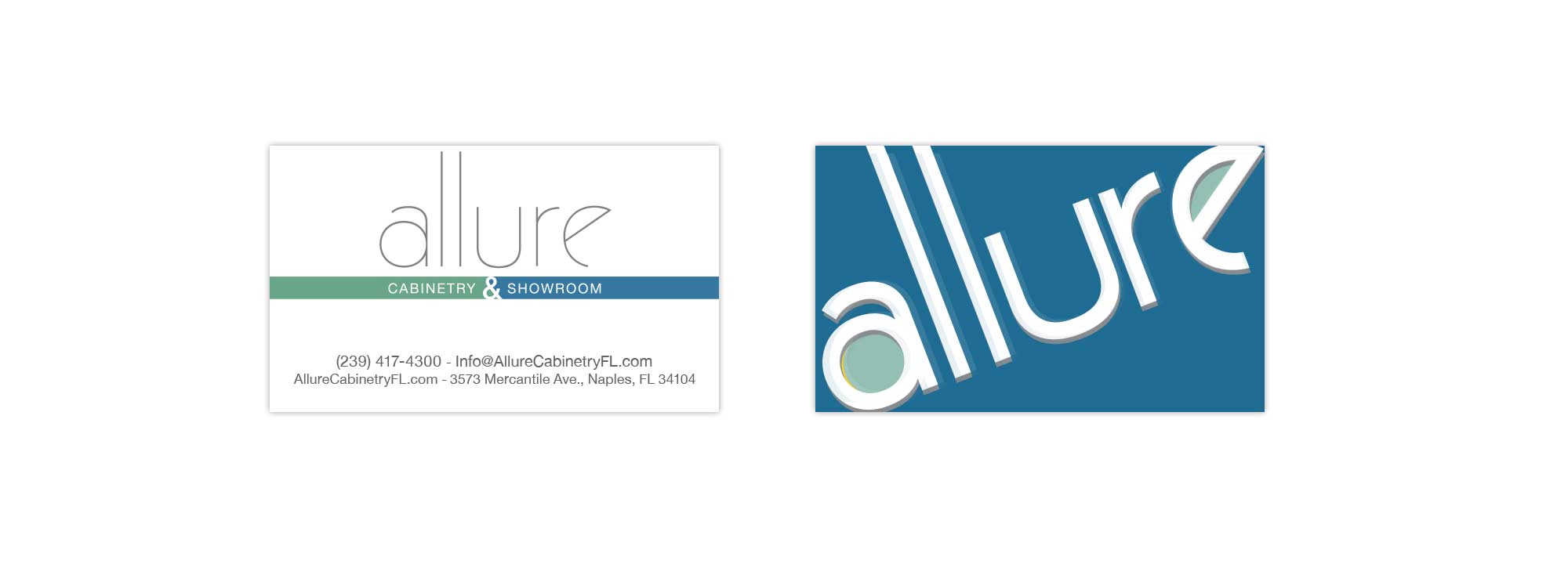 Allure Cabinetry & Showroom Business Cards