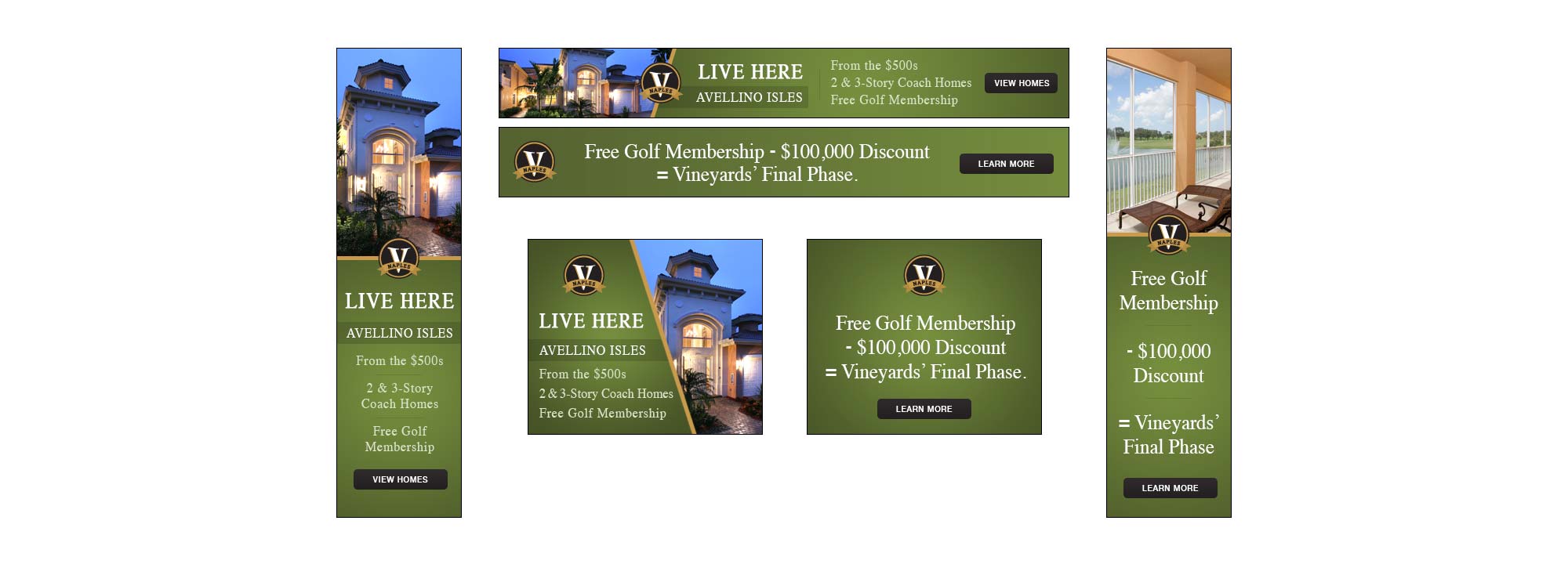 Vineyards Banner Ads